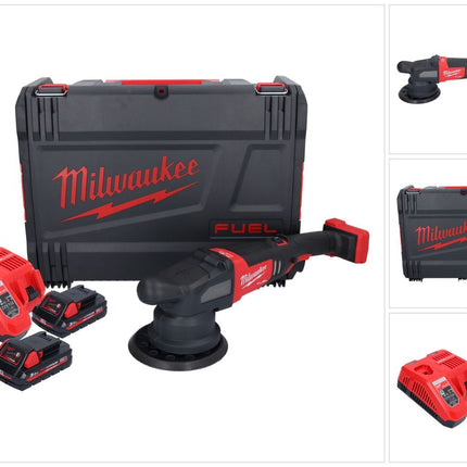 Milwaukee M18 FROP21-302X Akku Exzenter Polierer 18 V 150 mm Brushless + 2x Akku 3,0 Ah + Ladegerät + HD-Box