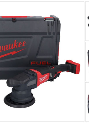 Polisseuse excentrique sur batterie Milwaukee M18 FROP21-501X 18 V 150 mm brushless + 1x batterie 5,0 Ah + boîtier HD - sans chargeur