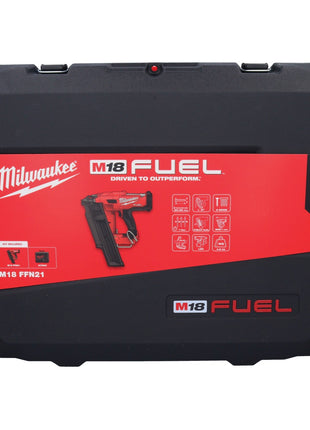 Milwaukee M18 FFN21-301C Gwoździarka akumulatorowa 18 V 50 - 90 mm bezszczotkowa + 1x akumulator 3,0 Ah + walizka - bez ładowarki