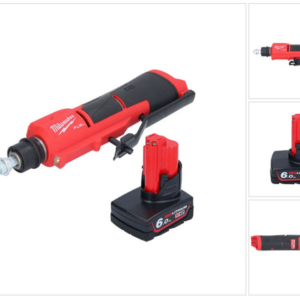 Milwaukee M12 FTB-601 Akku Reifenaufrauer 12 V 7/16" Hex Brushless + 1x Akku 6,0 Ah - ohne Ladegerät