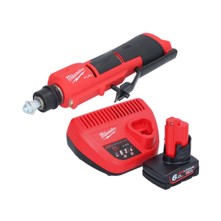 Milwaukee M12 FTB-601 Akku Reifenaufrauer 12 V 7/16" Hex Brushless +1x Akku 6,0 Ah + Ladegerät
