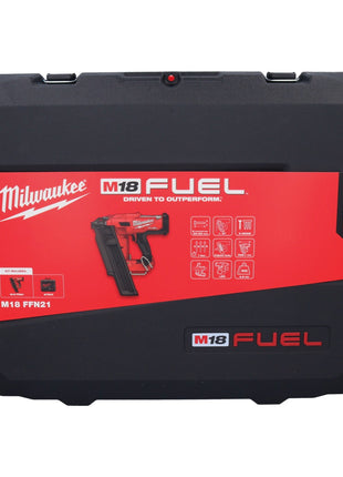 Clavadora a batería Milwaukee M18 FFN21-801C 18 V 50 - 90 mm sin escobillas + 1x batería 8,0 Ah + cargador + estuche