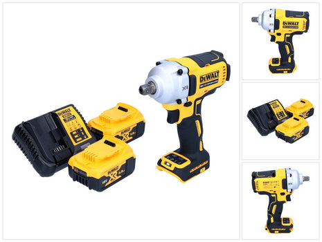 DeWalt DCF 892 P2 Akku Schlagschrauber 18 V 812 Nm 1/2" Brushless + 2x Akku 5,0 Ah + Ladegerät