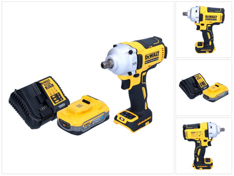 DeWalt DCF 892 H1 cordless impact wrench 18 V 812 Nm 1/2" brushless + 1x Powerstack battery 5.0 Ah + charger