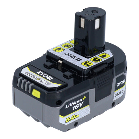 RYOBI RB18L50 rechargeable battery 18 V 5.0 Ah / 5000 mAh Li-Ion ( 5133002433 ) with charge level indicator