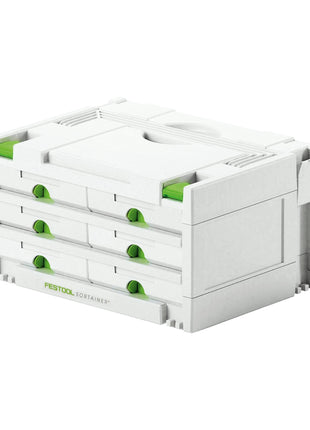 Festool SYS 3-SORT/6 SORTAINER Organizzatore di valigie per utensili Systainer ( 491984 ) 395 x 295 x 210 mm 6 cassetti