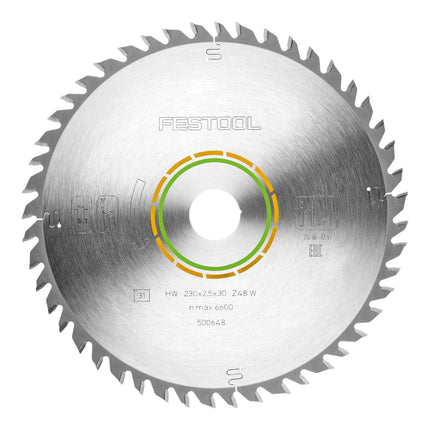 Festool HW 230x2,5x30 W48 Circular saw blade WOOD FINE CUT ( 500648 ) 230 x 2,5 x 30 mm 48 teeth for solid wood, coated, veneered panels