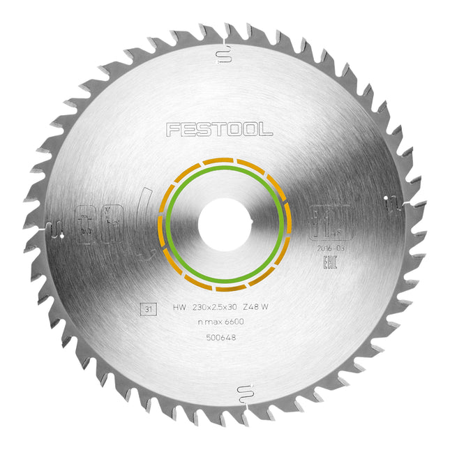 Festool HW 230x2,5x30 W48 Circular saw blade WOOD FINE CUT ( 500648 ) 230 x 2,5 x 30 mm 48 teeth for solid wood, coated, veneered panels