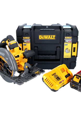 Scie circulaire manuelle à batterie DeWalt DCS 579 T1T 54 V FlexVolt 190 mm sans balais + 1x batterie 6,0 Ah + chargeur + TSTAK