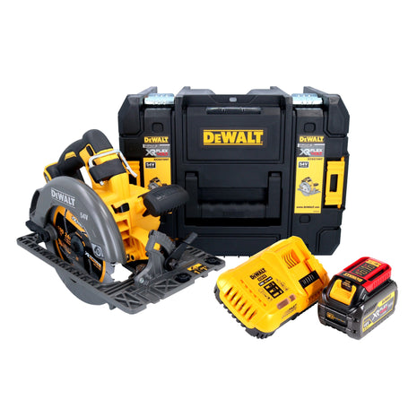 DeWalt DCS 579 T1T Sega circolare a batteria 54 V FlexVolt 190 mm senza spazzole + 1x batteria ricaricabile 6,0 Ah + caricatore + TSTAK