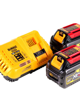 Scie circulaire manuelle à batterie DeWalt DCS 579 T2T 54 V FlexVolt 190 mm sans balais + 2x batteries 6,0 Ah + chargeur + TSTAK