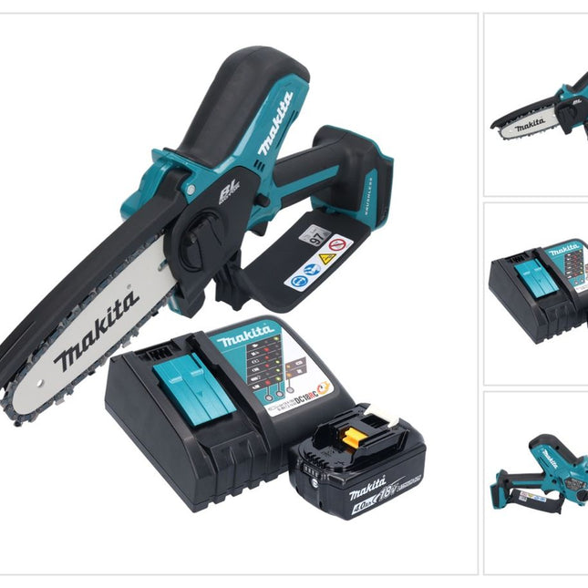 Makita DUC 150 RM01 Akku Kettensäge 18 V 15 cm Brushless + 1x Akku 4,0 Ah + Ladegerät