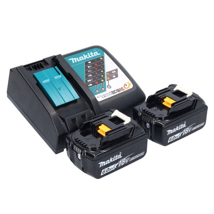 Makita DUC 150 RG201 Motosega a batteria 18 V 15 cm senza spazzole + 2x batteria 6,0 Ah + caricabatterie