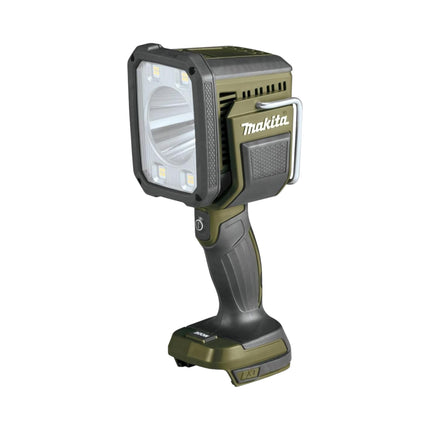 Makita DML 812 O Lámpara de mano inalámbrica 18 V 1250 lm LED Verde Oliva Outdoor Adventure Special Edition Solo - sin batería, sin cargador
