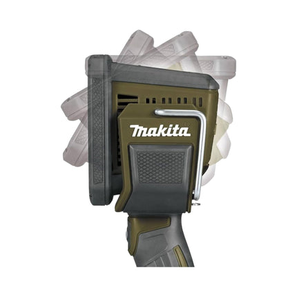 Makita DML 812 O Lámpara de mano inalámbrica 18 V 1250 lm LED Verde Oliva Outdoor Adventure Special Edition Solo - sin batería, sin cargador