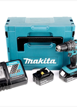 Makita DHP 482 RTJ Akku Schlagbohrschrauber 18V 62Nm im Makpac + 2x 5,0 Ah Akku + Ladegerät - Toolbrothers