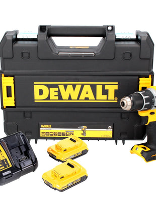 DeWalt DCD 791 D2 Akku Bohrschrauber 18 V 70 Nm Brushless + 2x Akku 2,0 Ah + Ladegerät + TSTAK - Toolbrothers