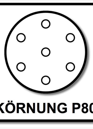 Bosch SIA Scheibe Keramik Schleifnetz 7500 125 mm Körnung P80 50 Stück ( F03E006897 ) - Toolbrothers