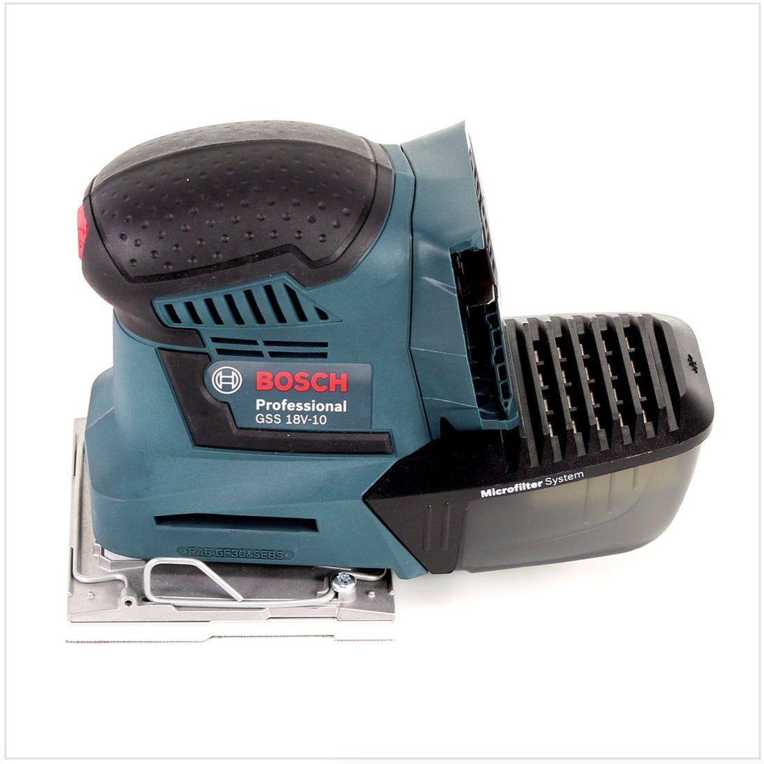 Bosch Professional GSS 18 V-10 Ponceuse vibrante sans fil avec boîtier L-Boxx + 1 x GBA 4,0 Ah Batterie 