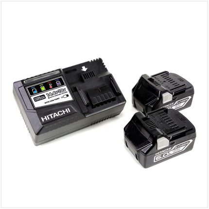 Hitachi DH 18 DBL 18 V Li-Ion Brushless SDS-Plus Akku Bohrhammer im Hitachi System Case HSC Typ 3 + 2x BSL 1860 18 V 6,0 Ah Akku + 1x UC 18YSL3 Ladegerät 14,4 - 18 V - Toolbrothers