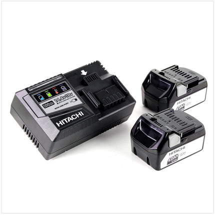Hitachi WF 18 DSL Schnellbau Schrauber im Koffer + 2x Hitachi BSL 1840 18 V 4,0 Ah Akku + 1x Hitachi UC 18YSL3 Akku Ladegerät 14,4 - 18 V - Toolbrothers