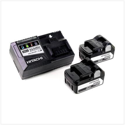 Hitachi WF 18 DSL Schnellbau Schrauber im Koffer + 2x Hitachi BSL 1850 18 V 5,0 Ah Akku + 1x Hitachi UC 18YSL3 Akku Ladegerät 14,4 - 18 V - Toolbrothers