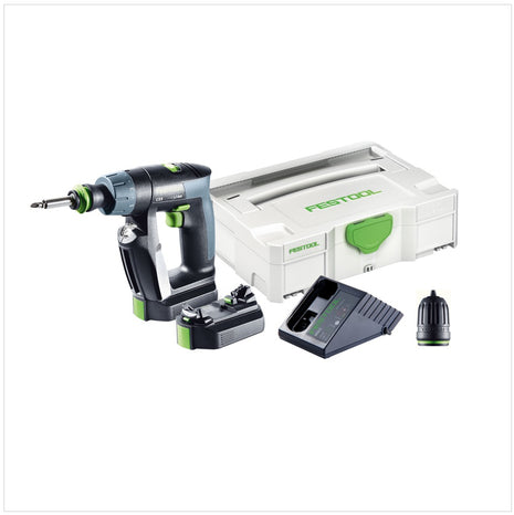 Festool CXS Li 2,6 Plus Akku Bohrschrauber 10,8V ( 564531 ) 16Nm im Systainer + 2x 2,6Ah Akku + Ladegerät - Toolbrothers