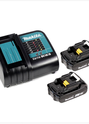 Makita DHP 453 SAE W Akku Schlagbohrschrauber 18 V 42 Nm weiß + 2x Akku 2,0 Ah + Ladegerät + Koffer - Toolbrothers