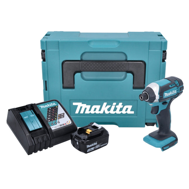Makita DTD 152 RF1J Akku Schlagschrauber 1/4" 18 V 165 Nm + 1x Akku 3,0Ah + Ladegerät im Makpac - Toolbrothers