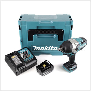 Makita DTW 1001 RT1J Clé à choc sans fil 18V 3/4" 1050Nm Brushless + 1x batterie 5,0Ah + chargeur + Makpac