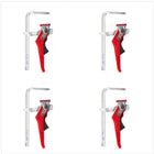 Bessey GTR 16S6 H Ganzstahl Tischzwinge mit Hebelgriff 160 / 60 mm 4er Pack - Toolbrothers