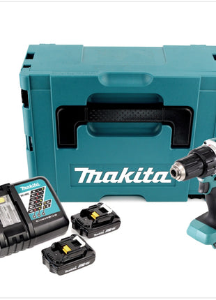 Makita DDF 484 RAJ Akku Bohrschrauber 18 V 54 Nm Brushless + 2x Akku 2,0 Ah + Ladegerät + Makpac - Toolbrothers