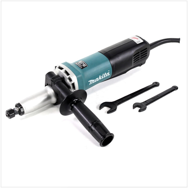 Makita GD0811C Elektro Geradschleifer 6 mm 750 Watt mit Seitengriff - Toolbrothers