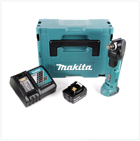 Makita DTM 51 RM1J 18 V Li-Ion Akku Multifunktionswerkzeug im Makpac mit 1x 4,0 Ah Akku und Schnellladegerät - Toolbrothers