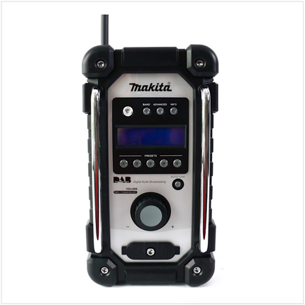 Makita DMR 104 A1 W Akku Baustellen Radio 7,2 - 18 V weiß + 1x Akku 2,0 Ah - ohne Ladegerät - Toolbrothers