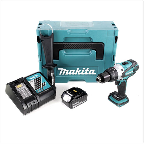 Makita DDF 458 RM1J 18 V Akku Bohrschrauber 91 Nm im Makpac mit 1x 4,0 Ah Akku und Ladegerät - Toolbrothers