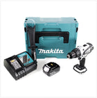 Makita DDF 458 W RT1J 18 V Akku Bohrschrauber 91 Nm in weiß im Makpac mit 1x BL1850 B 5,0 Ah Akku und DC18RC Ladegerät - Toolbrothers