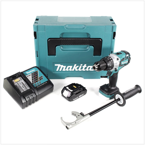 Makita DHP 481 RA1J Akku Schlagbohrschrauber 18 V 115 Nm Brushless + 1x Akku 2,0 Ah + Ladegerät + Makpac - Toolbrothers