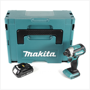 Makita DTD 153 Y1J Visseuse à choc sans fil 18 V en Makpac + 1x BL 1815 N 1,5 Ah batterie Li-Ion