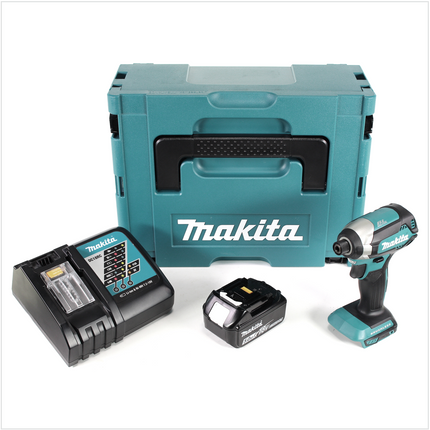Makita DTD 153 RT1J 18 V Akku Brushless Schlagschrauber im Makpac + 1x BL 1850 B 5,0 Ah Li-Ion Akku + 1x DC 18 RC Ladegerät - Toolbrothers