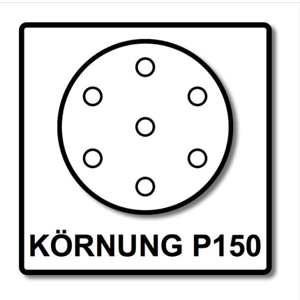 Festool Abrasivo de malla Granat Net STF D125 P150 GR NET/50 - 125 mm / 50 unidades ( 203297 )