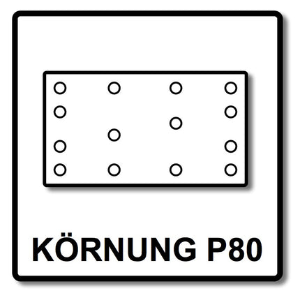 Festool Abrasivo de malla Granat Net STF 80x133 P80 GR NET/50 - 50 unidades ( 203285 )
