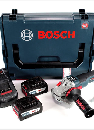 Bosch GWS 18 V-125 SC Professional Akku Winkelschleifer 125mm brushless in L-Boxx mit 2x 6,3 Ah EneRacer Akku und GAL 1880 CV Ladegerät - Toolbrothers