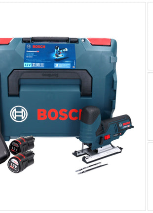 Sierra de calar Bosch GST 12V-70 Professional batería 12 V + 2x batería 3.0 Ah + cargador + L-Boxx