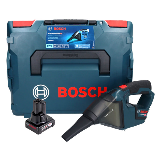 Bosch GAS 12V Professional Akku Staubsauger 12 V 0,35 l + 1x Akku 6,0 Ah + L-Boxx - ohne Ladegerät - Toolbrothers