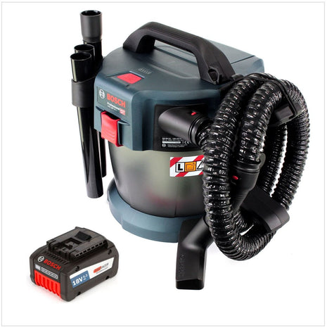 Bosch GAS 18V-10 L Professional Li-Ion Akku Staubsauger Nass- und Trockensauger + 1x GBA 6,3 Ah EneRacer Akku, ohne Ladegerät - Toolbrothers