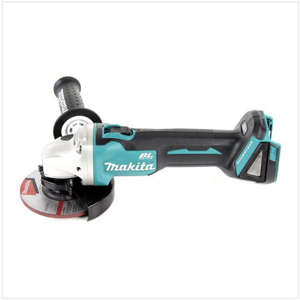Makita DGA 504 RT1J Mini-Amoladora inalámbrica 125 mm 18 V en Makpac 3 + 1x Batería BL 1850 + Cargador DC 18 RC