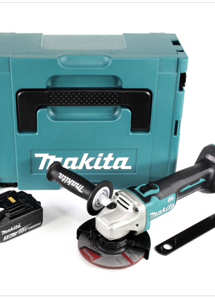 Makita DGA 504 F1J 18 V 125 mm brushless Meuleuse sans fil  Makita + Coffret MAKPAC + 1x Batterie BL 1830 - sans Chargeur